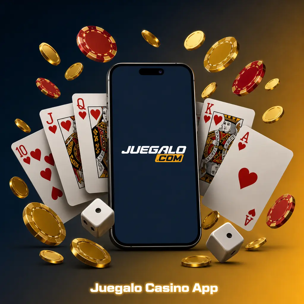 Pantalla de la app de Juegalo Casino
